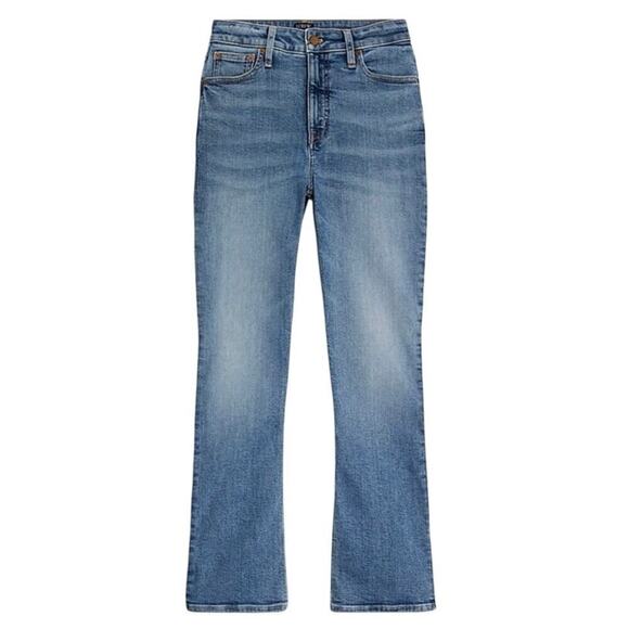 J. Crew Denim - J. Crew Factory Curvy Mid Rise Flare Crop Jeans Signature Stretch Size 34 NWOT